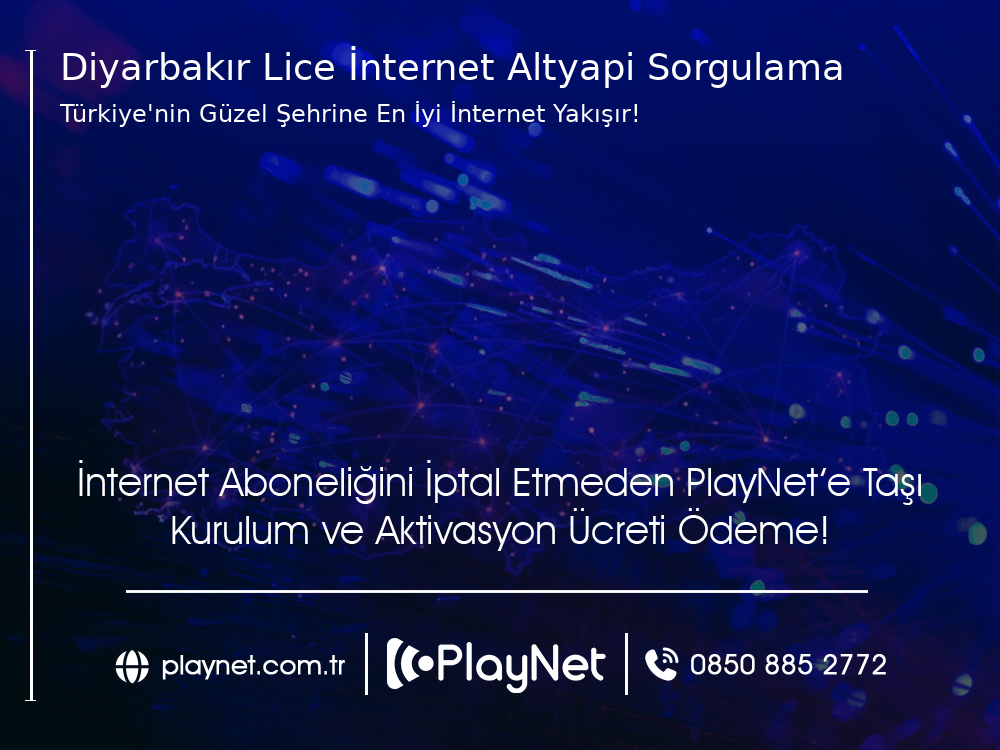 Diyarbakır Lice İnternet Altyapı Sorgulama